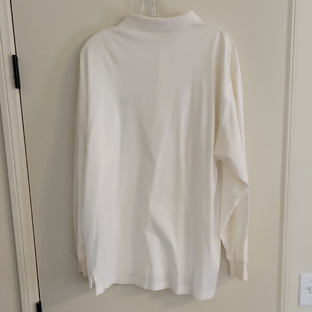 Fairway & Greene White Masters Long Sleeve Polo - Picture 3 of 6